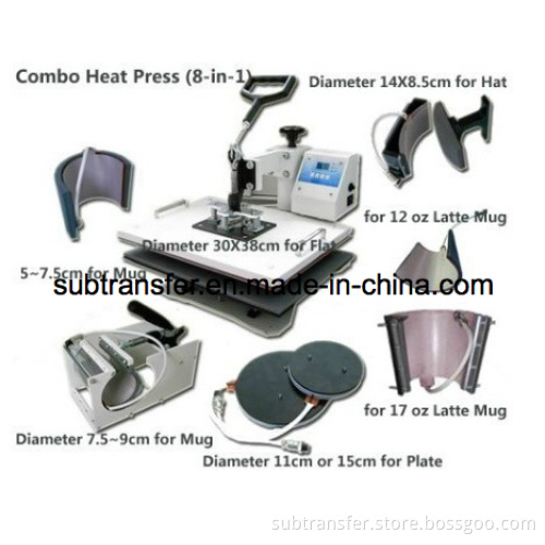 Best Quality Combo Heat Press 8 in 1